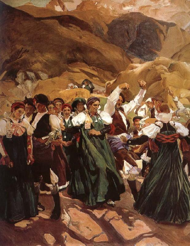 Joaquin Sorolla Huo Da folk dance Aragon oil painting picture